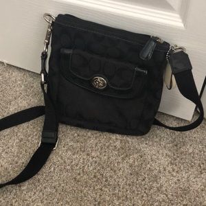 Coach black purse small